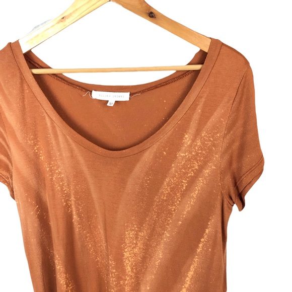 Buckle Gilded Intent Splattered Bleach Dyed Split Short Sleeve Relaxed Shirt XS - Picture 3 of 8